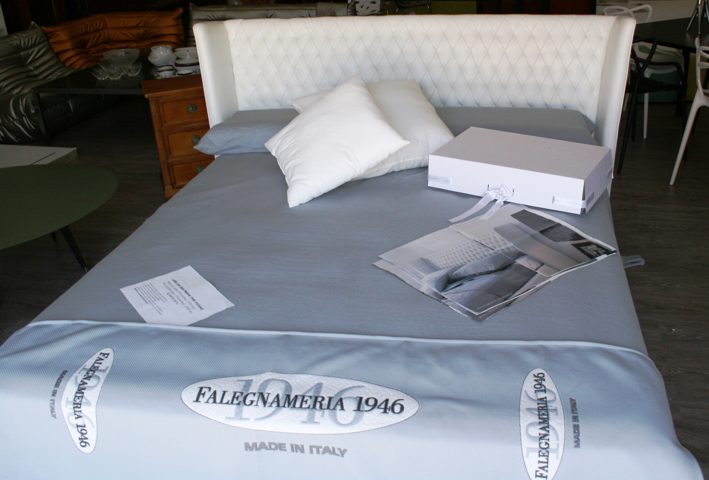 Letto contenitore Imbottito Falegnameria